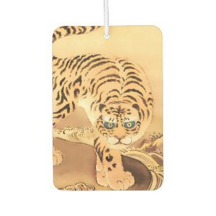 Vintage Minhwa Tiger by a Stream Car Air Freshener