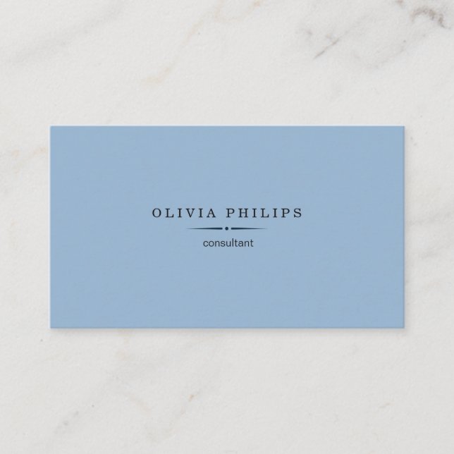 Vintage minimalist business card (Front)