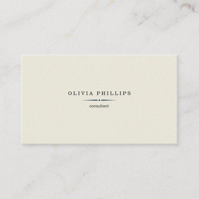 Vintage minimalist business card (Front)