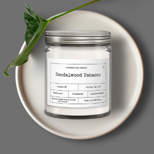 Vintage Minimalist Candle Label