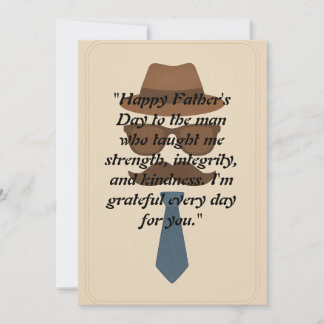 Vintage Minimalist Father's Day Card