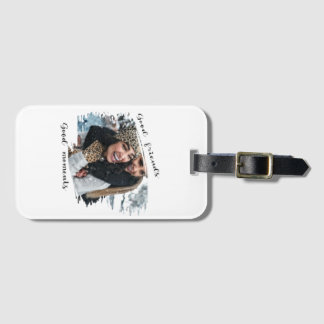 Vintage Minimalist Retro Friendship Photo Design - Luggage Tag