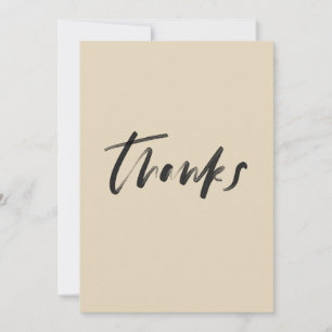 vintage minimalist thank you card