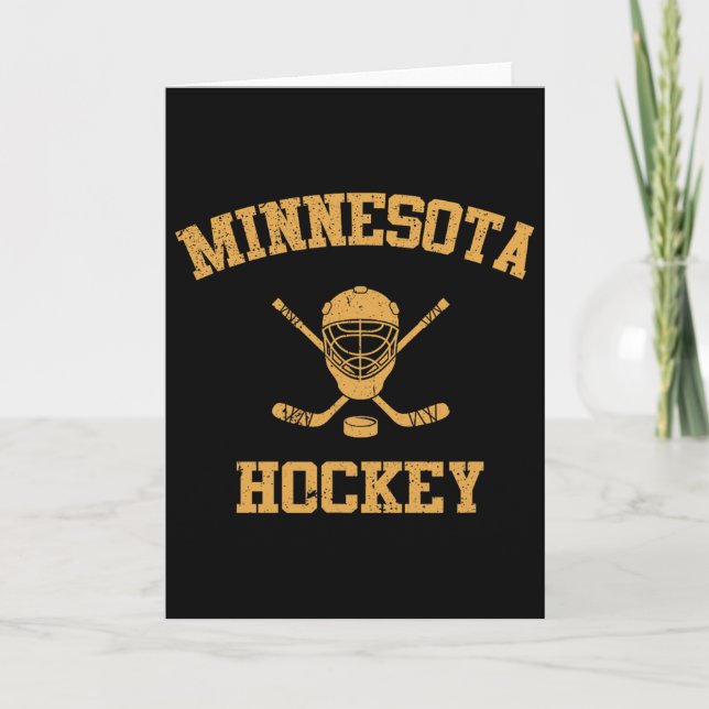 Vintage Minnesota Hockey  Card (Front)