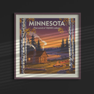 Vintage Minnesota Poster