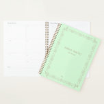 Vintage Mint Planner Plans & Notes<br><div class="desc">Vintage,  soft mint green design for your personalised planner design. Customise it for yourself!</div>