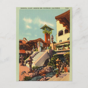 Vintage, Mission Inn, Riverside, California Postcard