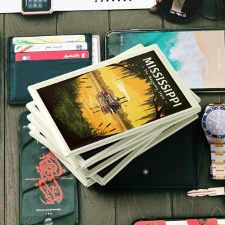 Vintage Mississippi Magnet