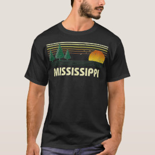 Vintage Mississippi Sunset State Travel Souvenir T-Shirt