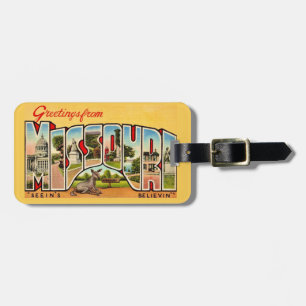 Vintage Missouri  Luggage Tag