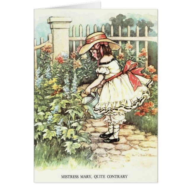 Vintage - Mistress Mary, Quite Contrary, (Front)