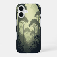 Vintage Misty Tropical Forest