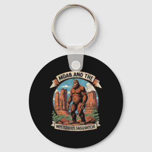 Vintage Moab Bigfoot Mystery Sasquatch Moab Hiking Key Ring