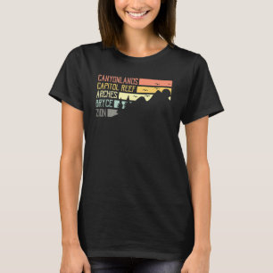 Vintage Moab Souvenir Big 5 Utah Mighty Five Natio T-Shirt