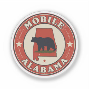 Vintage Mobile city, Alabama gifts