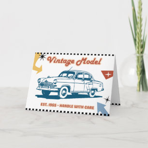 Vintage Model Birthday Card - 1955 Classic