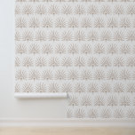 Vintage Modern Fan Pattern Wallpaper<br><div class="desc">A handsome fan pattern in blue and green,  peel and stick wallpaper design,  in neutral tones,  with a vintage modern vibe. Earthy colours. Perfect for all seasons. For any room or accent wall.</div>