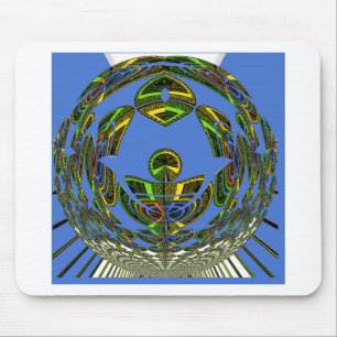 Vintage modern Motif Mouse Pad