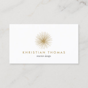 VINTAGE MODERNIST INTERIOR DESIGNER, DECORATOR BUSINESS CARD