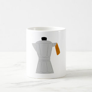 Vintage Moka Pot Coffee Maker Retro Espresso Mug