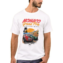 Vintage Monaco Classic Riviera Racing Poster Desig