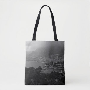 Vintage Monaco Monte Carlo coast view Tote Bag
