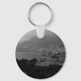 Vintage Monaco Monte-Carlo coast view Watch Key Ring