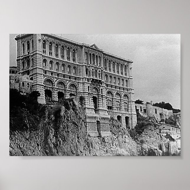 Vintage Monaco Oceanographic Museum Poster (Front)