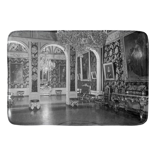 Vintage Monaco Palace Prince Blue Room Bath Mat (Front)