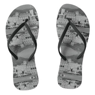 Vintage Monaco Principality square palace Jandals