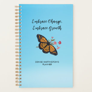 Vintage Monarch Butterfly Inspirational Personal Planner