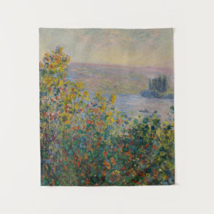 Vintage Monet Flower Beds at Vétheuil Tapestry