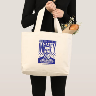 Vintage Money Art Canvas Tote Bag