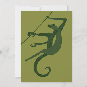 Vintage Monkey Invitation
