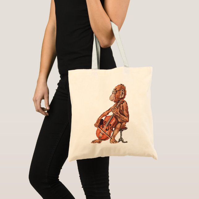 VINTAGE MONKEY MUSIC TOTE BAG (Front (Product))