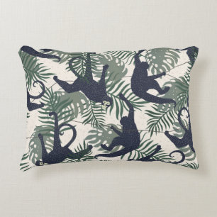 Vintage Monkey Pattern Decorative Cushion