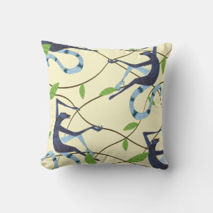 Vintage Monkeys Metal Print Cushion