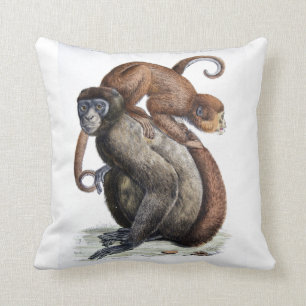 Vintage Monkeys Pillow