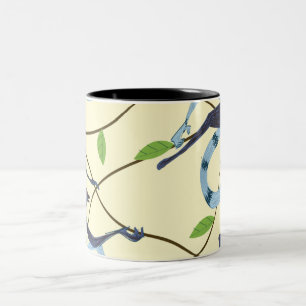 Vintage Monkeys Two-Tone Coffee Mug