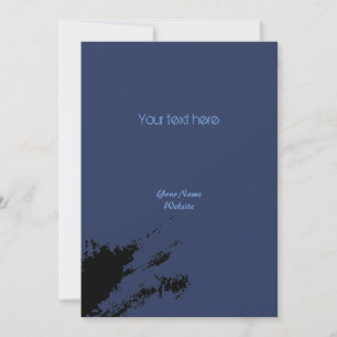 Vintage Monochrome Clean Random Graffiti Blotch Invitation