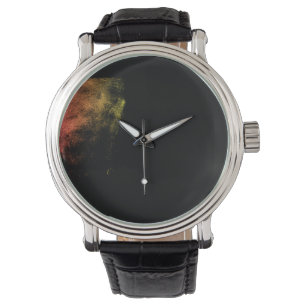 Vintage Monochrome Grunge Smudge Art Watch