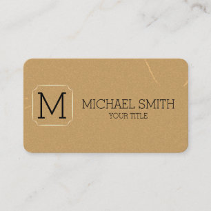 Vintage Monogram #2 Business Card