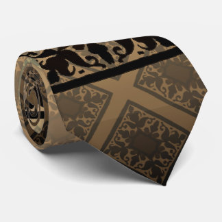 Vintage Monogram (Chocolate) Tie