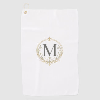 vintage monogram golf towel