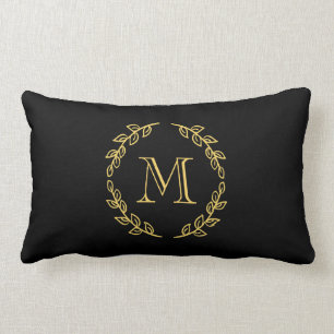 Vintage Monogram Lumbar Cushion