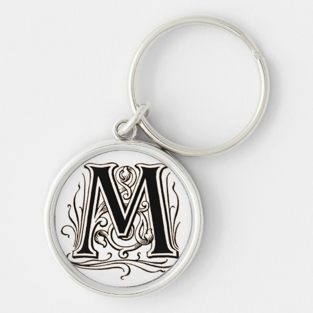Vintage Monogram 'M' Key Ring (Front)