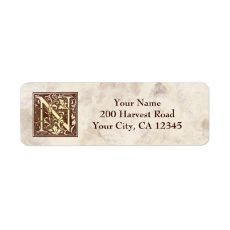 Vintage Monogram N