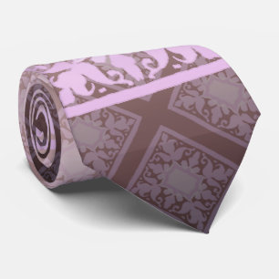 Vintage Monogram (Pink) Tie
