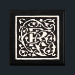 Vintage Monogram R Art Nouveau  Gift Box<br><div class="desc">Art nouveau Letters - Monograms From the Arts & Crafts Movement This letter R is a lovely rugged monogram R created in 1901, and published in a set of books. The monogram R is surrounded by a wonderful hand-drawn vine pattern, very much in the style of the art nouveau patterns...</div>