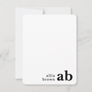 Vintage Monogram Retro Minimal Typography Design Card